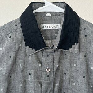 Monte Carlo Dress Shirt Medium OG Tony Montana 80's Miami Vice